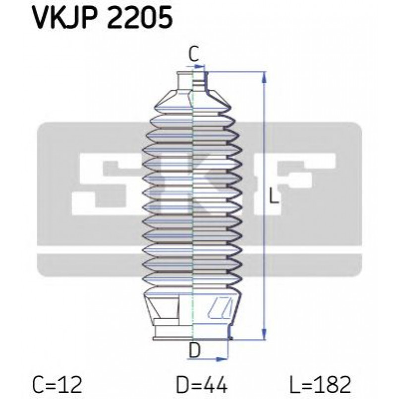 VKJP 2205 SKF - Пильовик привідного валу